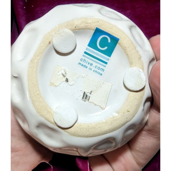 Chive Planet Moon Modern Ceramic Plant Pot - Picture 4 of 8